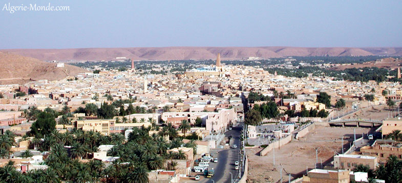 Vue d'ensemble de la ville de Ghardaa