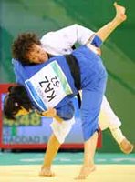 soraya hadad,medaillee 2008 au  judo